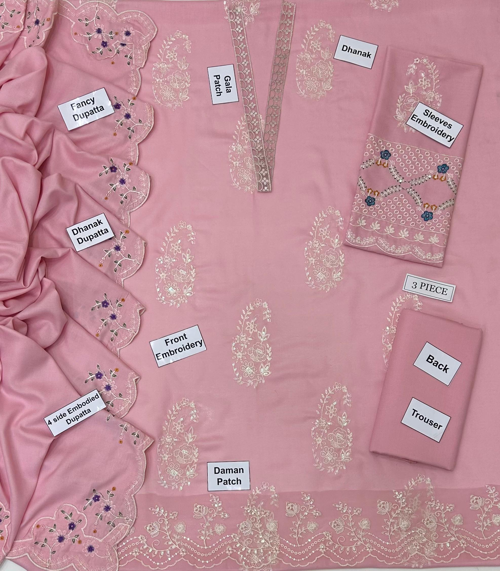 Dhanak 3Pc # HM-918 - Image 2