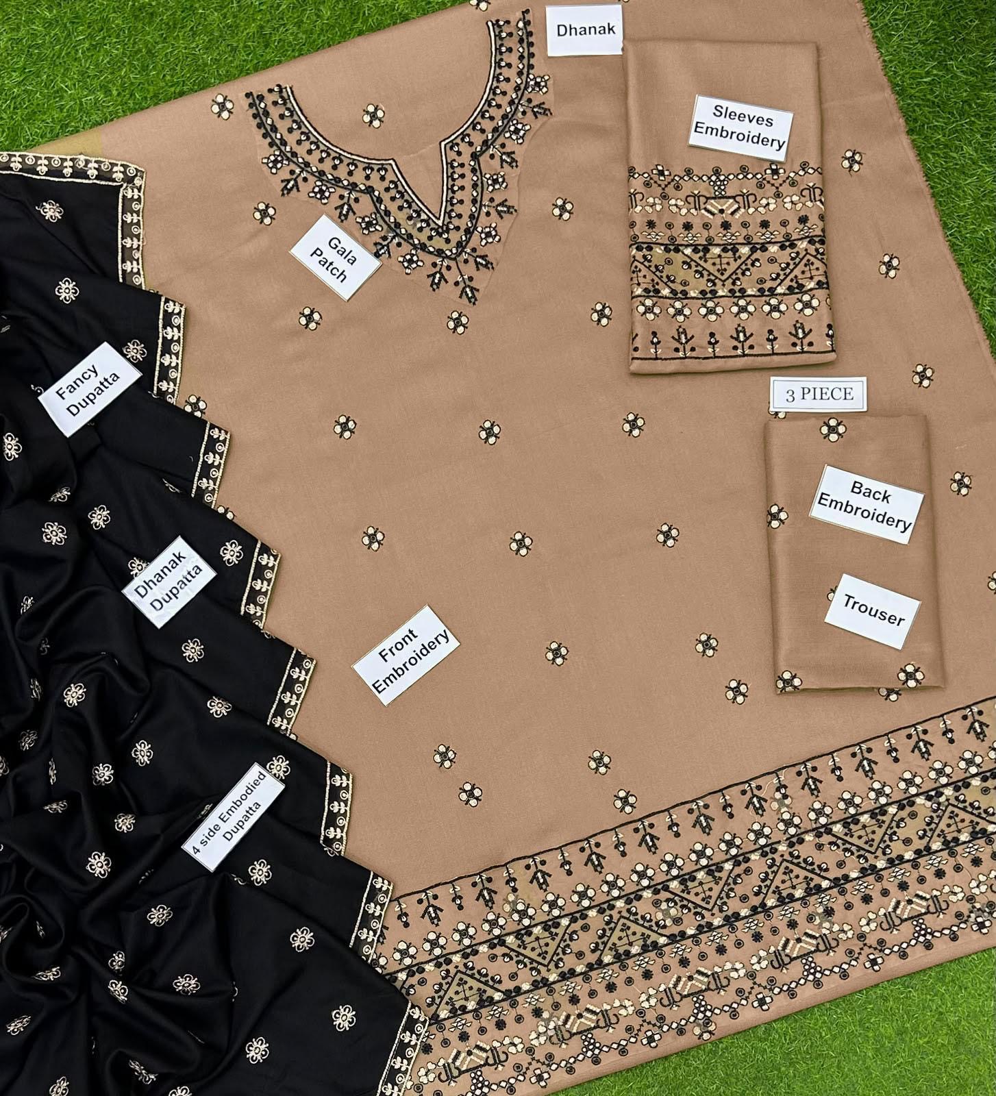 Dhanak 3Pc # HM-905 - Image 2