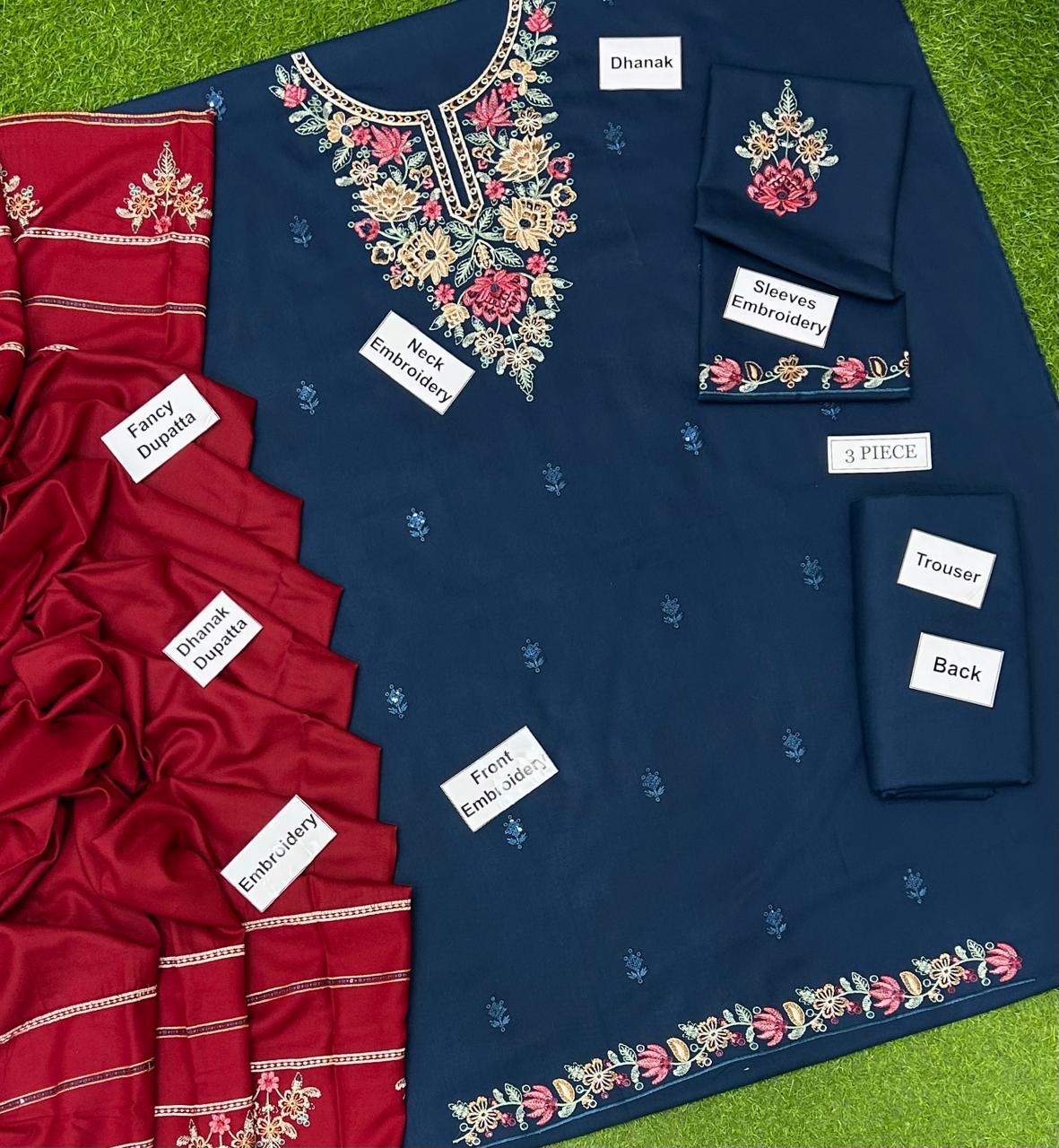 Dhanak 3Pc # HM-921 - Image 3