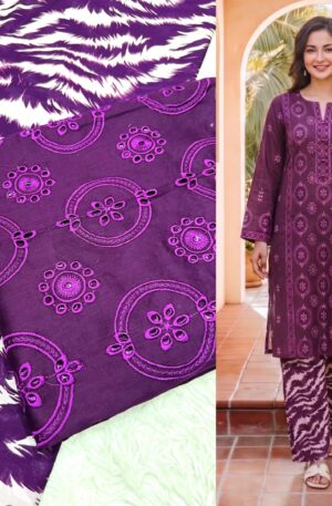Chikenkari shirt + Printed trouser (4) Colors